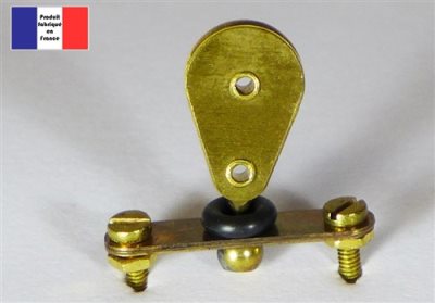 Brass Vertical Turning Block on Side Track 10mm