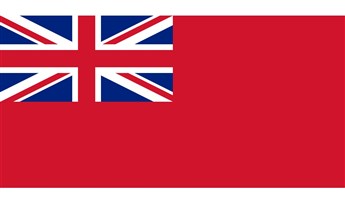 Red Ensign Flag Length 55mm Height 26mm