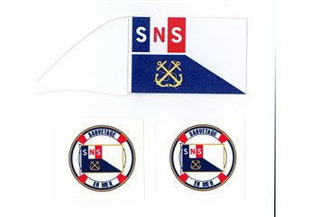 Flag SNS Length 67.5mm & 2 Logos Diameter 37.5mm