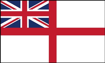 White Ensign Flag Length 35mm Height 17mm