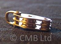 Brass Shackle Double Block with Fiddle 10mm