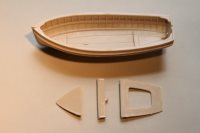 Quaycraft 1:32 Scale 16ft Lifeboat Clinker Transom Stern 150mm