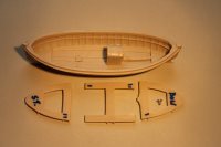 1:48 Scale 22ft Lifeboat Clinker Double Ended Motor Version 140mm