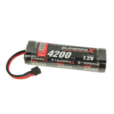 7.2V 4200 NiMh Radient Superpax Battery Pack HCT Deans Connector