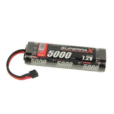 7.2V 5000 NiMh Radient Superpax Battery Pack Tamiya Connector