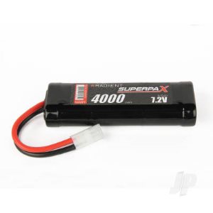 7.2V 4000 NiMh Radient Superpax Battery Pack Tamiya Connector