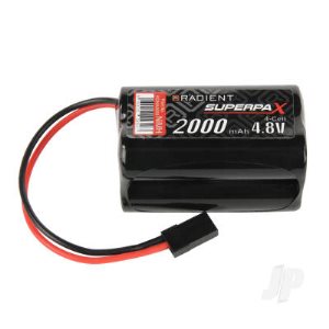 Receiver Battery Pack NiMh 4.8V 2000mah Square