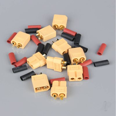 XT60 Connector Set including Heat Shrink 5 Pairs