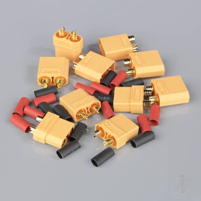 XT90 Connector Set including Heat Shrink 5 Pairs