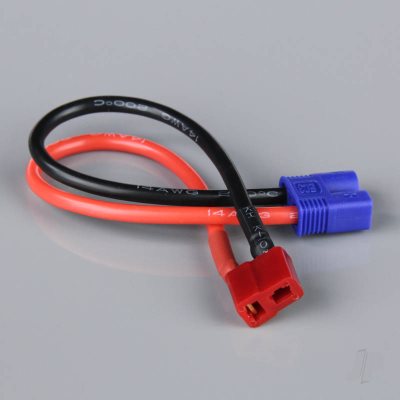 Battery Adapter Deans (HCT) Female to EC3 Male 14AWG 100mm