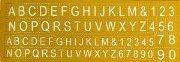 Alphabet Stencil A-Z & 0-9 9mm & 11mm