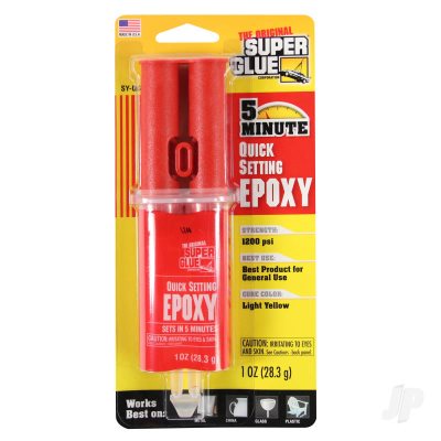 Super Glue 5 Minute Quick Setting Epoxy (1oz 28.3g)