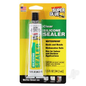 Super Glue Clear Silicone Sealer (1.5fl oz 44.3ml)