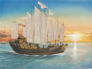 Trumpeter Cheng Ho Chinese 8 Mast Sailing Ship 1:60 Scale