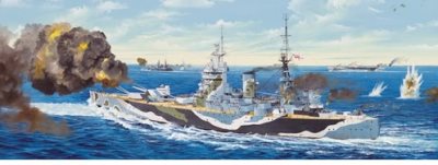 Trumpeter HMS Rodney 1942 1:200 Scale
