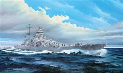 Trumpeter Prinz Eugen 1945 1:350 Scale
