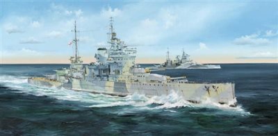 Trumpeter HMS Queen Elizabeth Battleship 1943 1:350 Scale
