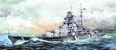 Trumpeter Bismarck German Battleship 1:700 Scale