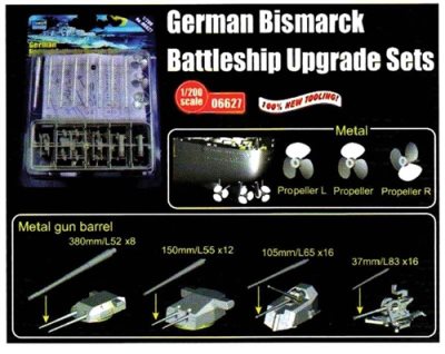 Trumpeter German Bismarck Battleship Upgrade Set 1:200 Scale