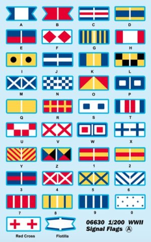 Trumpeter WWII Signal Flags 1:350 Scale