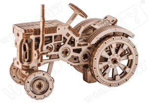 Wooden City Tractor Mechanical Model