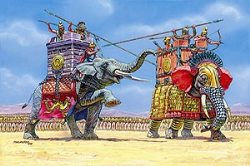 Zvesda War Elephants I-III BC 1:72 Scale Figures