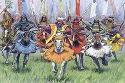 Zvesda Samurai Warriors Cavalry  XVI-XVII AD 1:72 Scale Figures