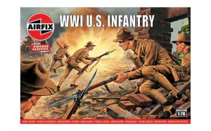 Airfix US French Infantry 1:76 Scale Vintage Classics