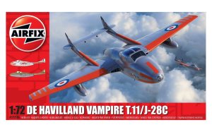 Airfix de Havilland Vampire T.11 / J-28C 1:72