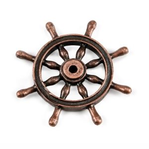 4350/38 Ships Wheel Bronzed Metal 38mm