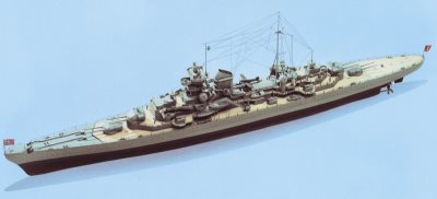 Aeronaut Prinz Eugen Heavy Cruiser with Fittings Set