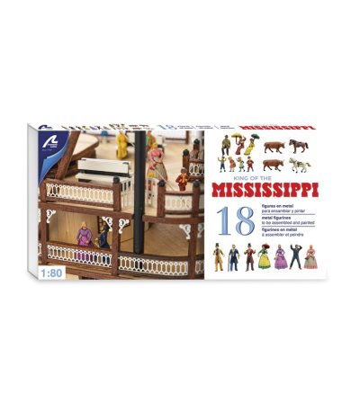 Artesania Latina AL22515F Set of 18 Figures for Mississippi