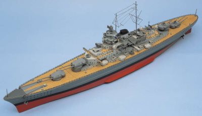 Aeronaut Bismarck Battleship with Fittings Set