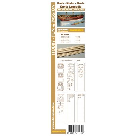 Accessories for making Masts and Yards Saint Leocadia