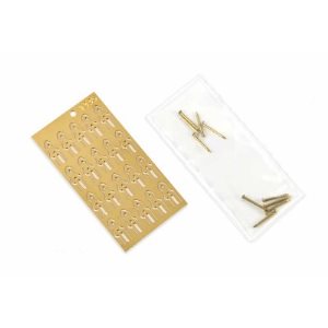 6041/01 Working Brass Double Hinges 6mm (10)