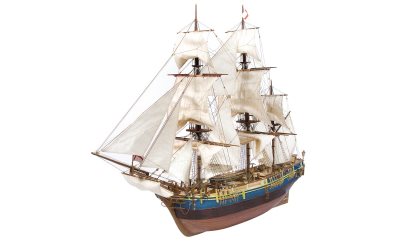 Occre Bounty with Cutaway Hull Section 1:45 Scale Model Ship Kit