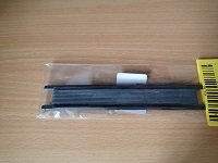 Silicon Coated Elastic Cord 0.9mm Diameter x 4M Black