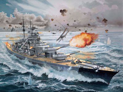 Revell Bismarck German Battleship 1:350 Scale