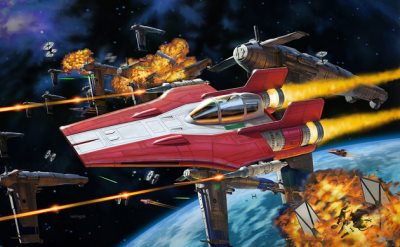 Revell Star Wars Resistance A-Wing Fighter Red Build & Play