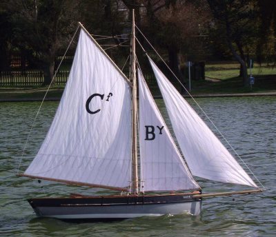 Katie Gaff Rig Pilot Cutter Model Boat Hull with Plan