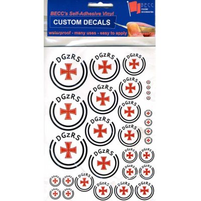 German DGzRS Lifeboat Decal Multipack