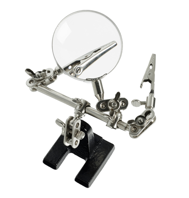 EXPO Helping Hands & Glass Magnifier Double Clip