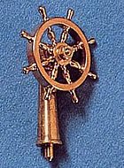 R024 Ships Wheel Brass on Stand 40mm
