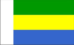 BECC Gabon National Flag 38mm
