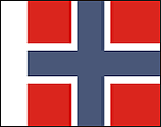 BECC Norway Naval Jack (Skibladner) 100mm