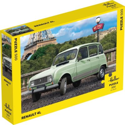 Heller Jigsaw Puzzle Renault 4L 500 Pieces