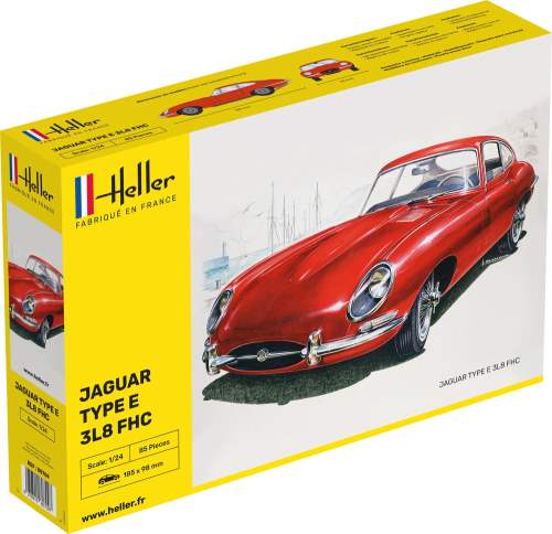 Heller Jaguar E Type 3.8L FHC 1:24 Scale