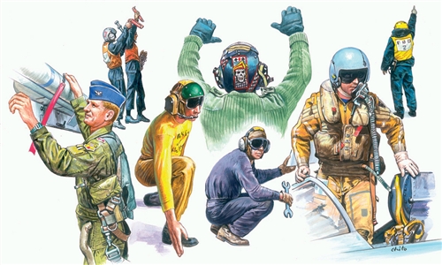 Italeri Nato Pilots & Ground Crew 1:72 Scale