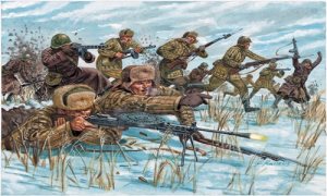 Italeri WWII Russian Infantry Winter Uniform 1:72 Scale