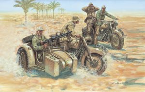 Italeri WWII German Motorcycles 1:72 Scale